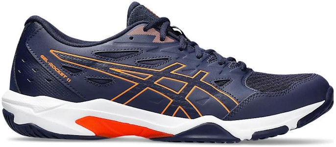 ASICS Gel Rocket 11 'Peacoat Shocking Orange' Sepatu Olahraga Pria Terbaru 1071A091-402 Order ASICS Gel Rocket 11 'Peacoat Shocking Orange' Sepatu Olahraga Pria Terbaru 1071A091-402