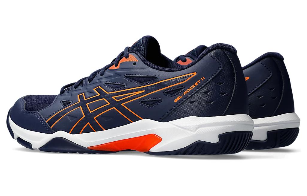 Shop ASICS Gel Rocket 11 Wide 'Peacoat Shocking Orange' 1071A094-402