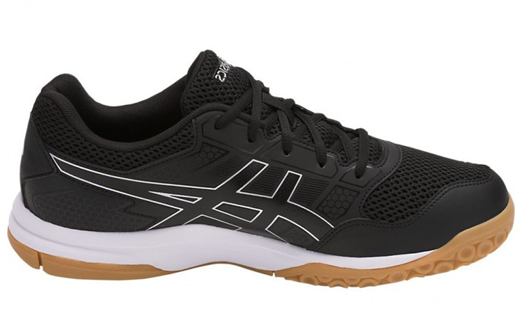 Order 亞瑟士Gel Rocket 8 透氣耐磨防滑 低幫跑步鞋 黑白