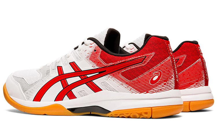 Shop Asics Gel-Rocket 9 低筒 運動鞋 男款 白紅