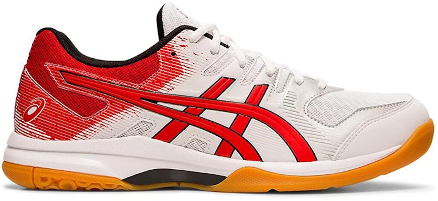 Asics Gel-Rocket 9 低筒 運動鞋 男款 白紅 Order Asics Gel-Rocket 9 低筒 運動鞋 男款 白紅