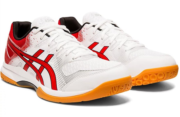 Asics Gel-Rocket 9 低筒 運動鞋 男款 白紅 Lookbook Asics Gel-Rocket 9 低筒 運動鞋 男款 白紅