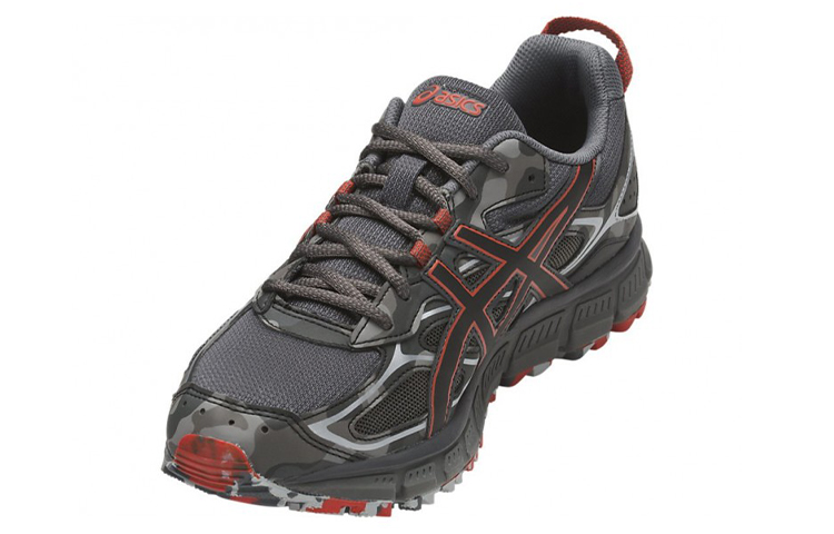 Shop Asics Gel-Scram 越野慢跑鞋 灰紅