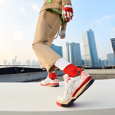 ASICS GEL-SPOTLYTE LOW Kasut Retro Bola Keranjang Putih Merah Unisex Limited 'Chicago' 1203A233-100 Cheap ASICS GEL-SPOTLYTE LOW Kasut Retro Bola Keranjang Putih Merah Unisex Limited 'Chicago' 1203A233-100