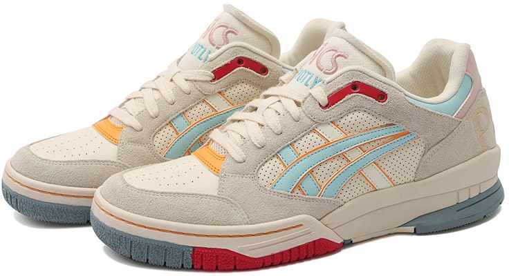 ASICS GEL-SPOTLYTE LOW Unisex Beige/Biru 1203A233-101 Lookbook ASICS GEL-SPOTLYTE LOW Unisex Beige/Biru 1203A233-101