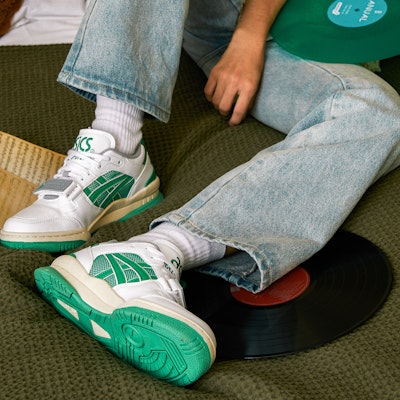 ASICS Gel Spotlyte V2 Low 'Putih Hijau' 1203A258-101 1