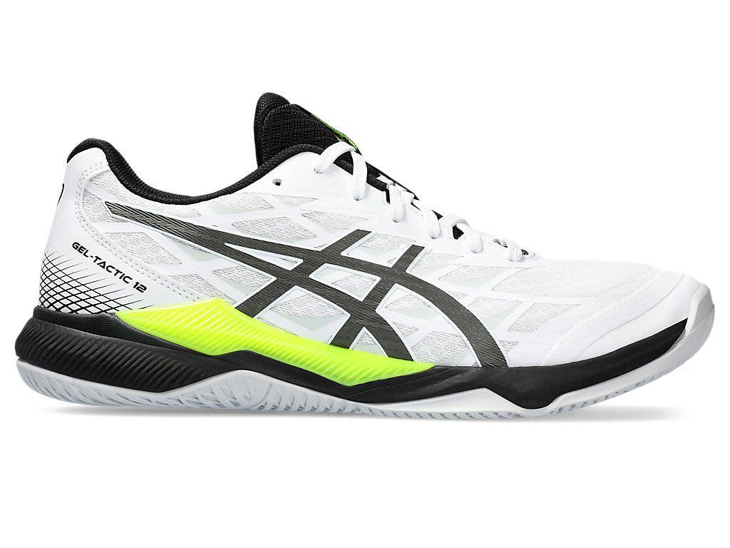 Order ASICS Gel Tactic 12 2E Wide 'Putih Gunmetal Volt' 1073A059-101