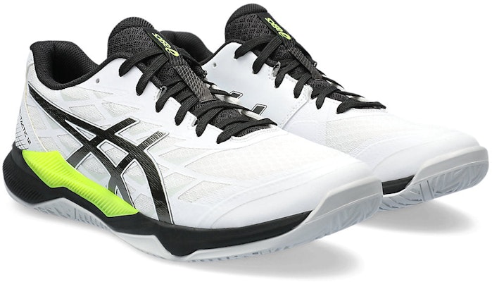 ASICS Gel Tactic 12 2E Wide 'Putih Gunmetal Volt' 1073A059-101 Lookbook ASICS Gel Tactic 12 2E Wide 'Putih Gunmetal Volt' 1073A059-101