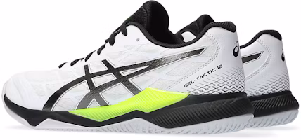 Shop 亞瑟士 ASICS Gel Tactic 12 2E 寬楦 '白色 銹色 伏特' 1073A059-101