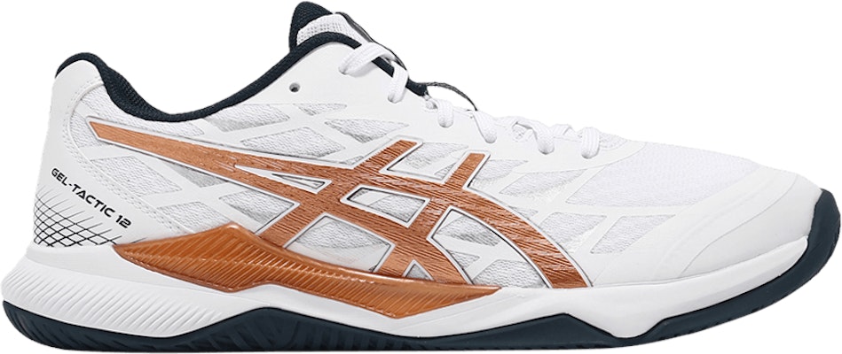 ASICS Gel Tactic 12 2E Wide 'White Pure Bronze' 1073A071-101 Buy ASICS Gel Tactic 12 2E Wide 'White Pure Bronze' 1073A071-101