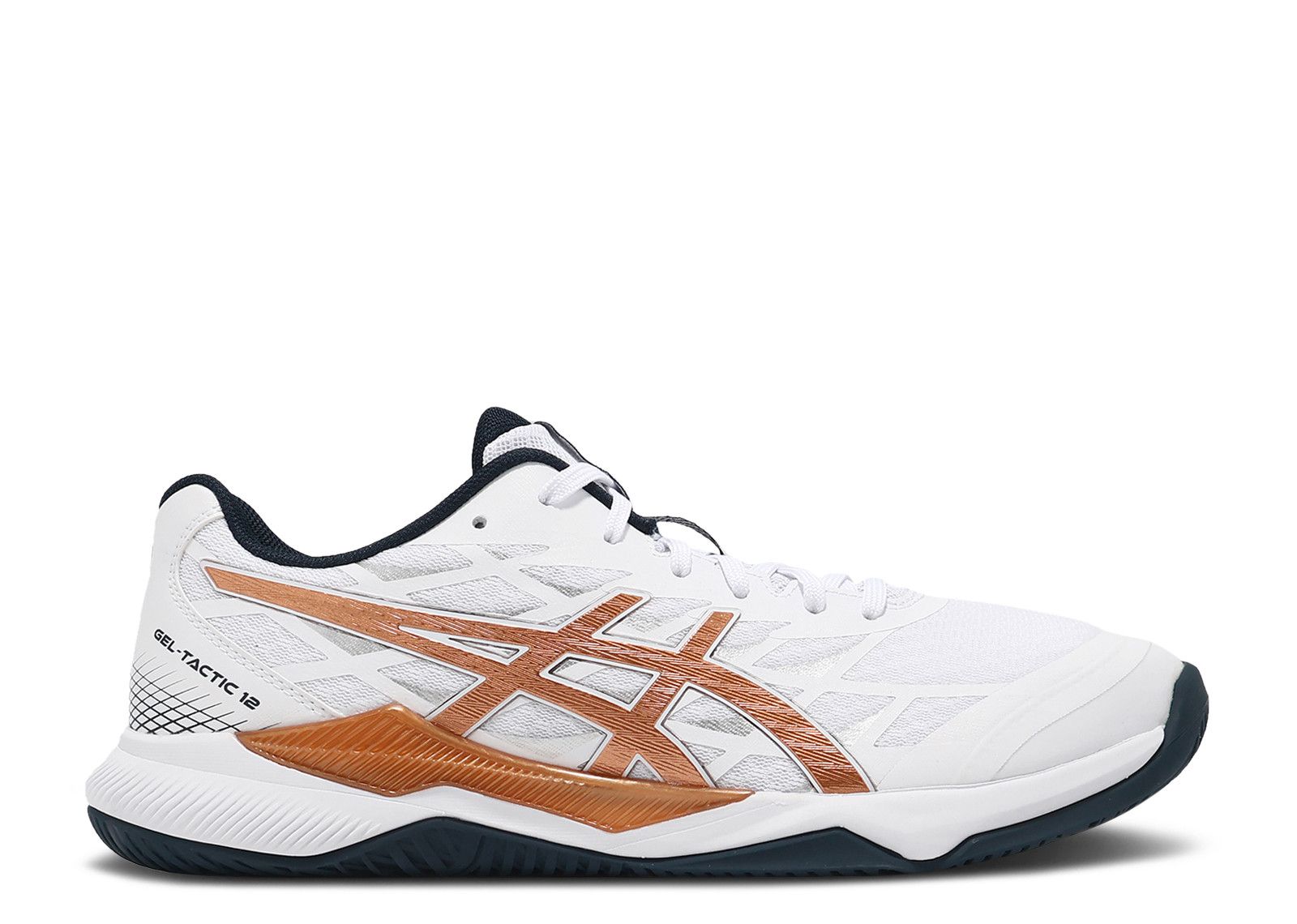 ASICS Gel Tactic 12 2E Wide 'White Pure Bronze' 1073A071-101