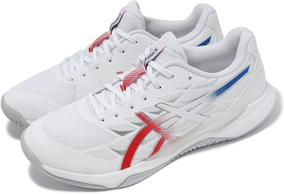 ASICS Gel Tactic 12 2E Wide 'Putih Perak Murni' 1073A071-100 Lookbook ASICS Gel Tactic 12 2E Wide 'Putih Perak Murni' 1073A071-100
