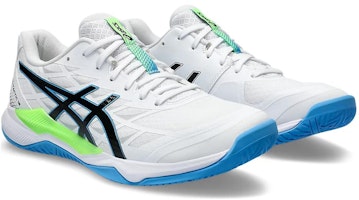 亚瑟士Gel Tactic 12白蓝青绿色运动鞋 1071A090-102 Shop 亚瑟士Gel Tactic 12白蓝青绿色运动鞋 1071A090-102