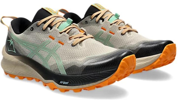 Asics GEL-TRABUCO 12 防滑耐磨 低筒 跑步鞋 男款 米色 Lookbook Asics GEL-TRABUCO 12 防滑耐磨 低筒 跑步鞋 男款 米色