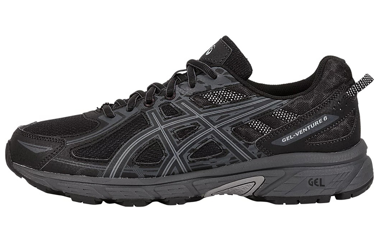 Buy ASICS Gel Venture 6 4E 宽版 '黑色' 运动鞋 T7G3N-9016
