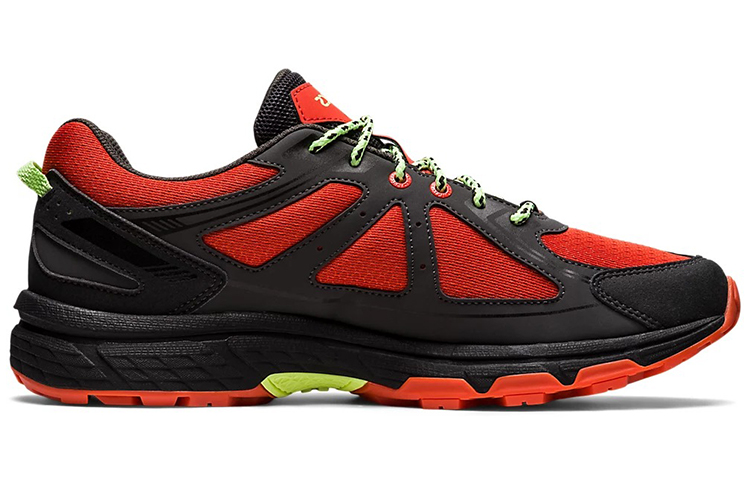 Order Gel-Venture 6 越野 耐磨 低筒 跑步鞋 男女合穿 黑紅色