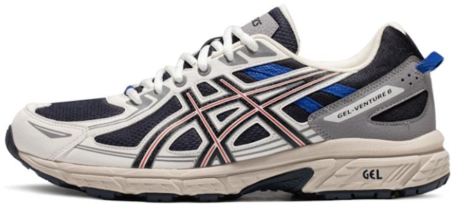 Asics Gel-Venture 6 防滑減震耐磨 低筒 跑步鞋 黑白藍 Buy Asics Gel-Venture 6 防滑減震耐磨 低筒 跑步鞋 黑白藍