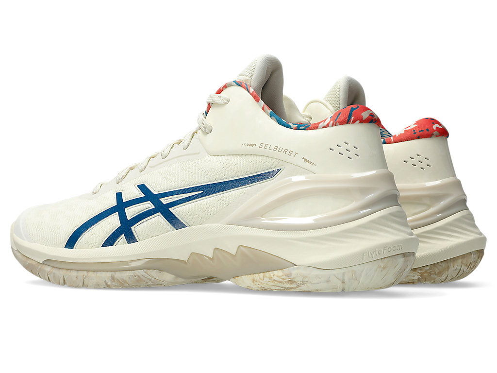 Lookbook 亚瑟士GELBURST 28篮球鞋 象牙色/深海蓝绿色 1063A099-751