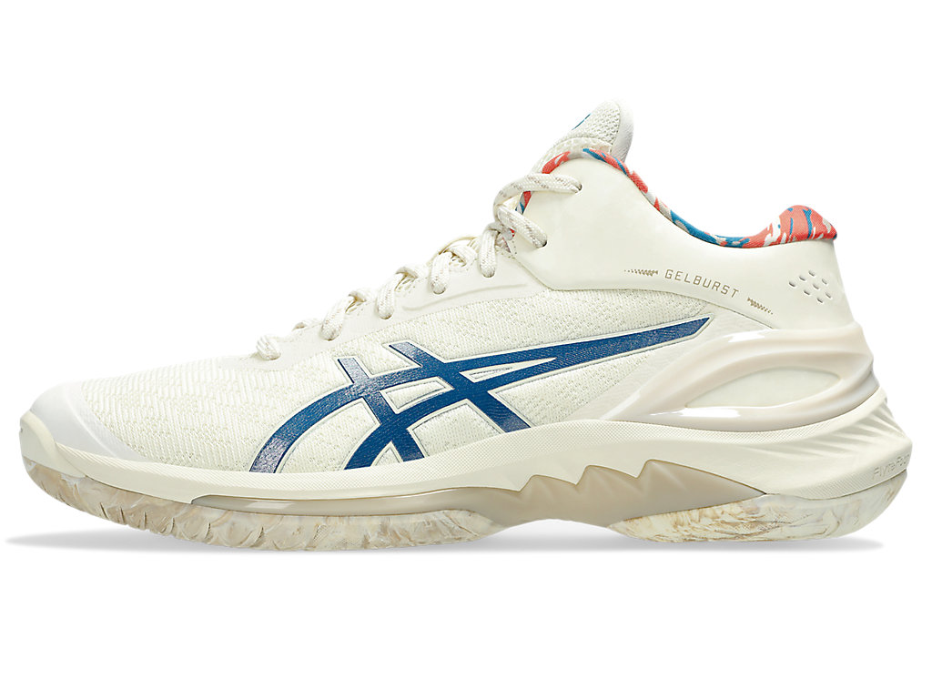 Cheap 亚瑟士GELBURST 28篮球鞋 象牙色/深海蓝绿色 1063A099-751