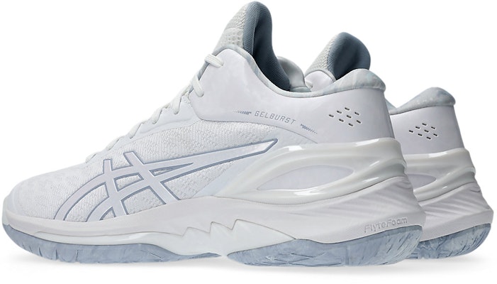 ASICS GELBURST 28 Basketball Shoes White/Grey Blue 1063A099-100 Lookbook ASICS GELBURST 28 Basketball Shoes White/Grey Blue 1063A099-100