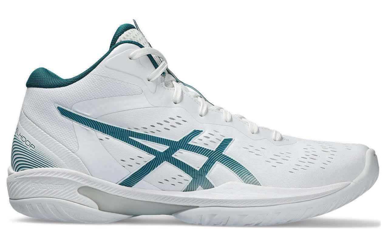 Lookbook ASICS Gelhoop V16 'Putih Rich Teal' Sneakers Olahraga Pria 1063A078-101