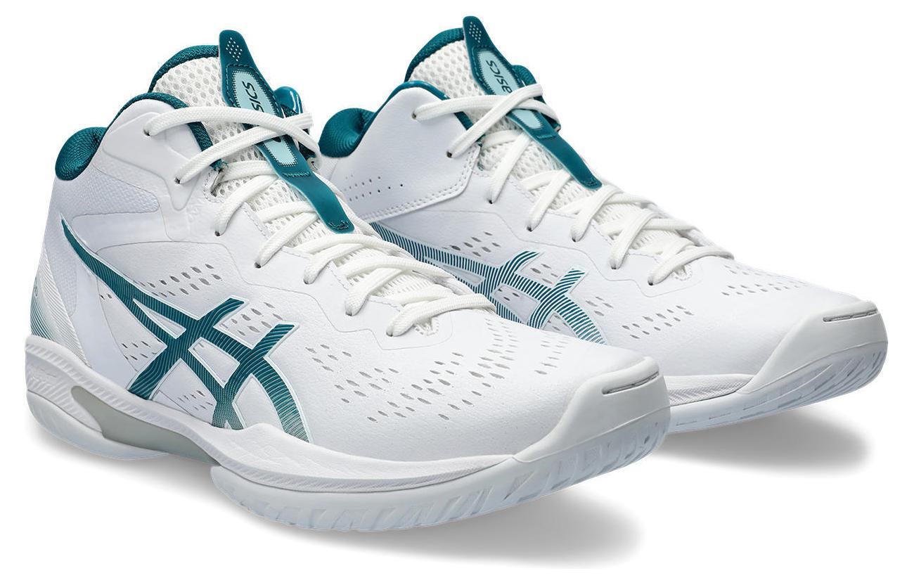Shop ASICS Gelhoop V16 'Putih Rich Teal' Sneakers Olahraga Pria 1063A078-101
