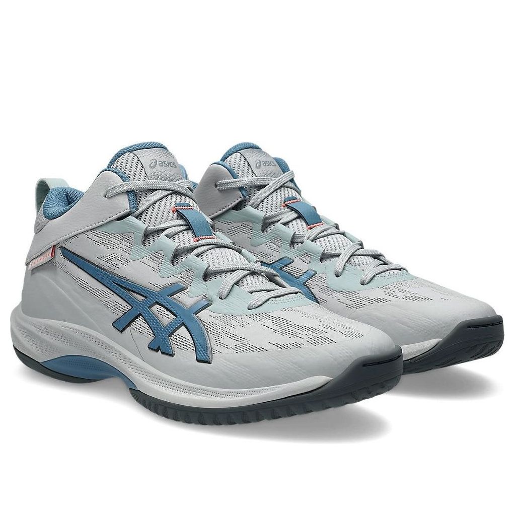 Lookbook ASICS Gelhoop V17 S ''Cloud Grey Saba Blue'' Sepatu Basket Abu-Biru 1063A101-020