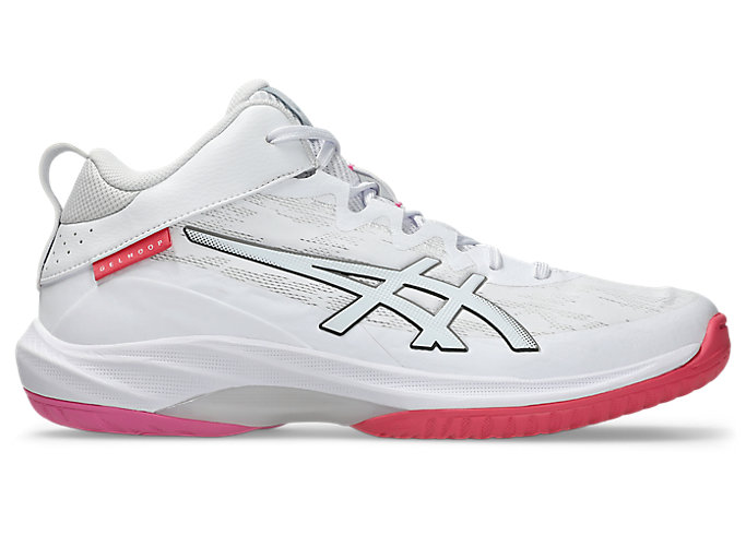 ASICS GELHOOP V17 Standard Basketball Shoes. White/Pink Cameo 1063A096-105