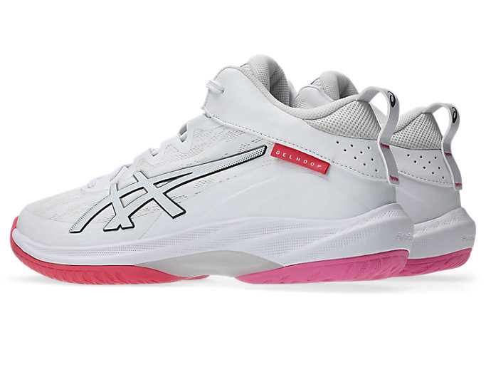 Lookbook ASICS GELHOOP V17 Standard Basketball Shoes. White/Pink Cameo 1063A096-105