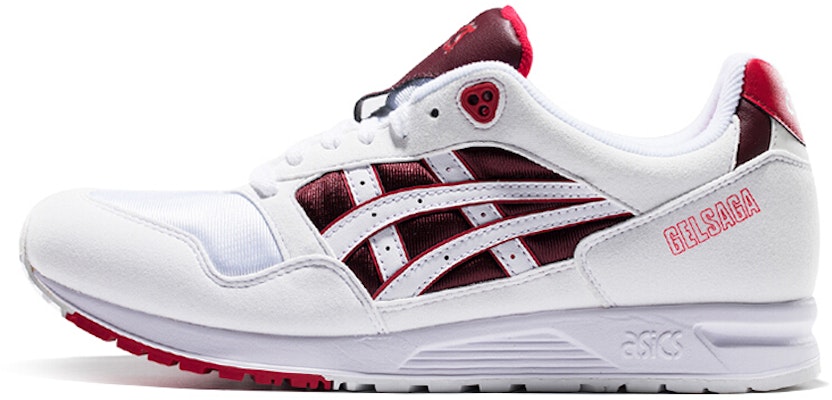 Buy ASICS Gelsaga White Samba White Red 1193A071 103 Novelship