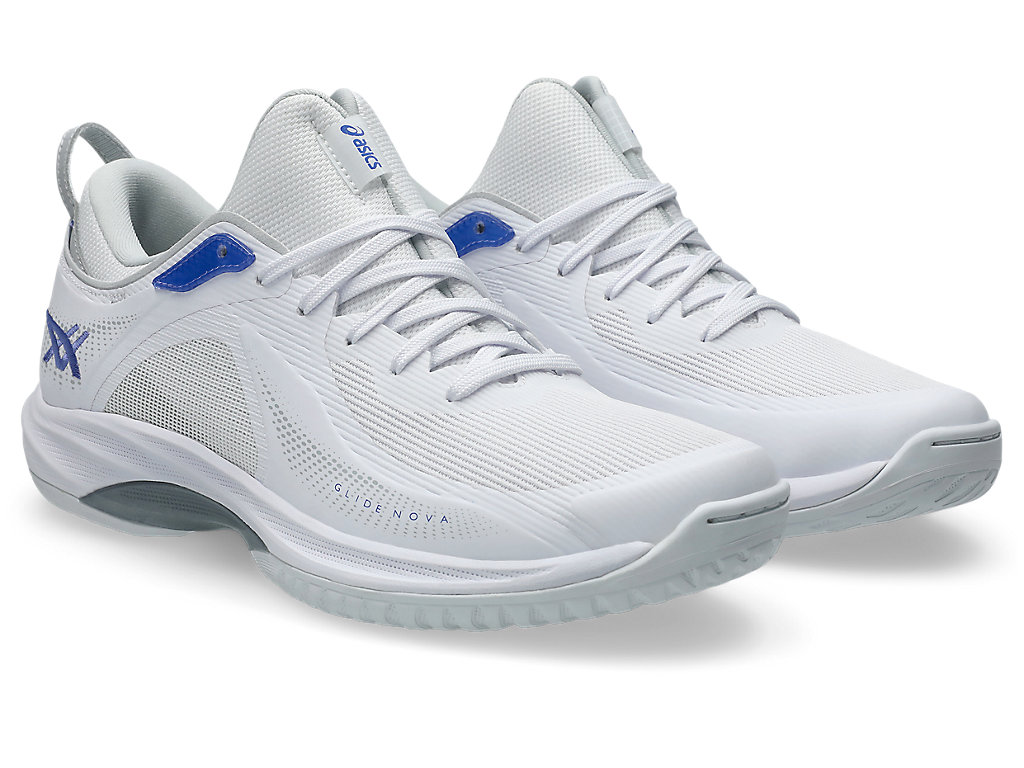 Order アシックス グライドノヴァ FF 4 バスケットシューズ ホワイト/サファイア 1063A105-100