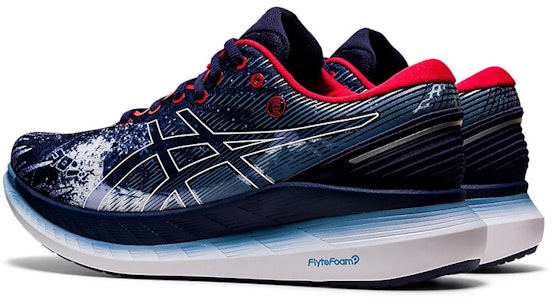 Asics Glideride 2 舒適 透氣 低筒 跑步鞋 男款 藏藍白 Shop Asics Glideride 2 舒適 透氣 低筒 跑步鞋 男款 藏藍白