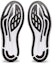 Details for ASICS GlideRide 3 2E 'Hitam Putih' 1011B335-001