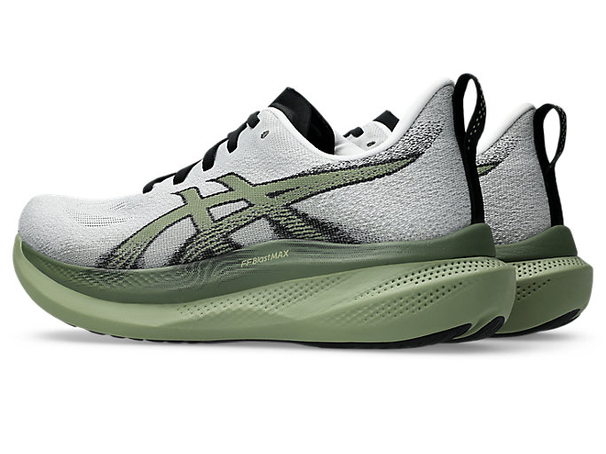 Lookbook ASICS GlideRide Max 2 Scarpe da Corsa Bianche/Moss 1011C156-100