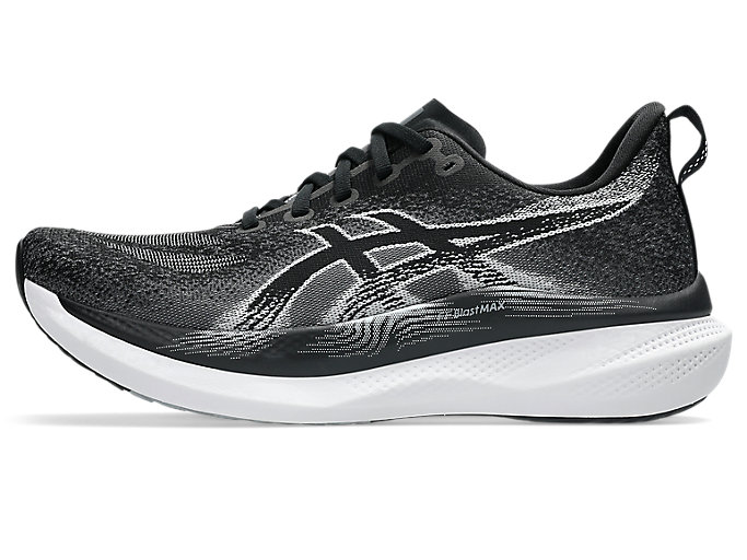 Cheap ASICS Glideride Max 2 宽版跑鞋 黑/白 1011C155-001