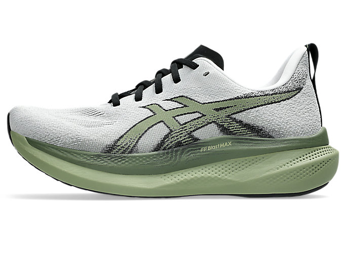 ASICS Glideride Max 2 Wide Running Shoes White/Moss 1011C155-100
