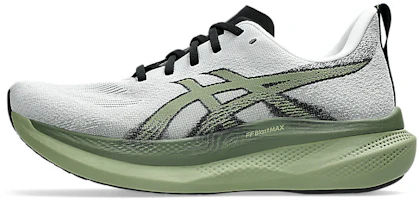 ASICS Glideride Max 2 Wide Running Shoes White/Moss 1011C155-100 ASICS Glideride Max 2 Wide Running Shoes White/Moss 1011C155-100