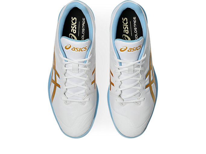 Details for ASICS Goldstage Fang Baseball Cleats White/Pure Gold 1121A067-105