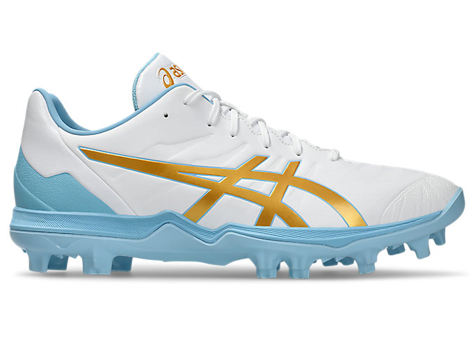 Cheap ASICS Goldstage Fang Baseball Cleats White/Pure Gold 1121A067-105
