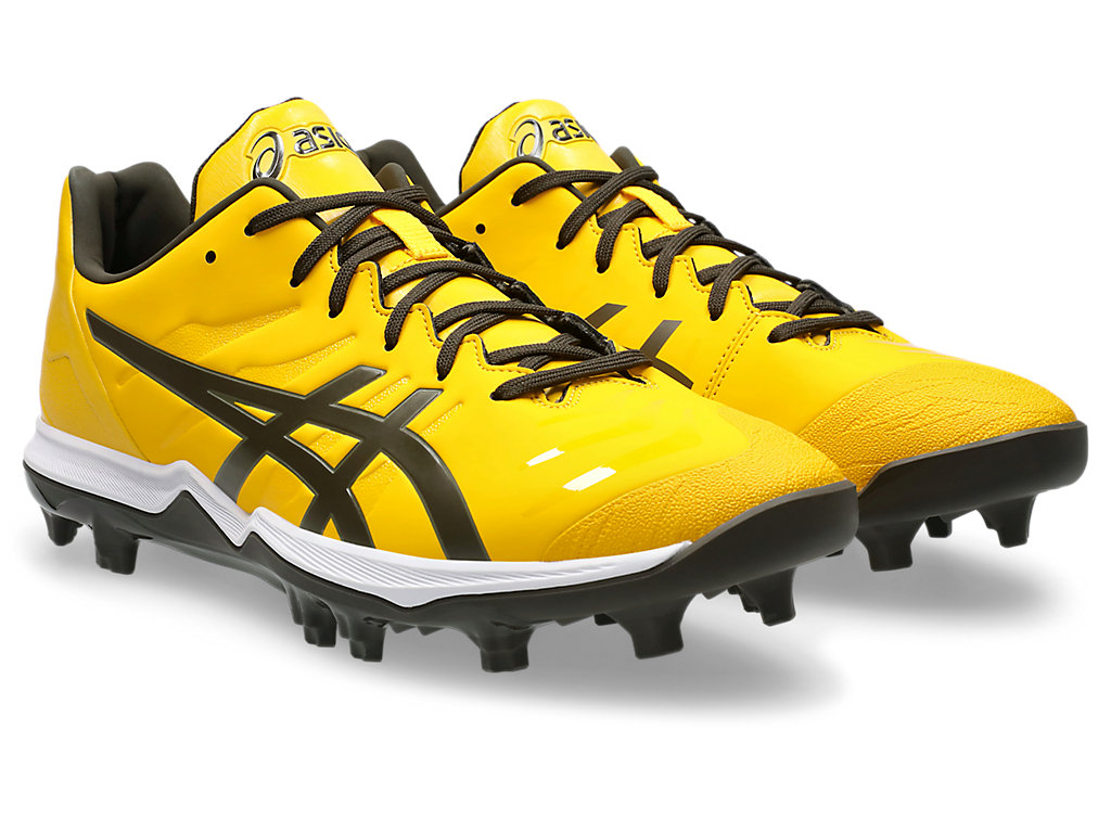 Lookbook ASICS Goldstage Fang Kasut Besbol Saffron/Black Coffee 1121A067-750