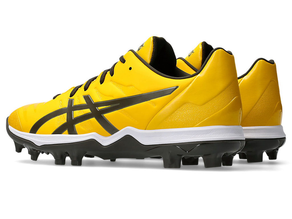 Shop ASICS Goldstage Fang Kasut Besbol Saffron/Black Coffee 1121A067-750
