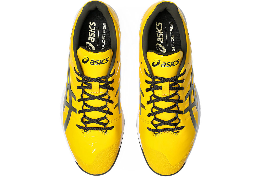 Sizing ASICS Goldstage Fang Kasut Besbol Saffron/Black Coffee 1121A067-750