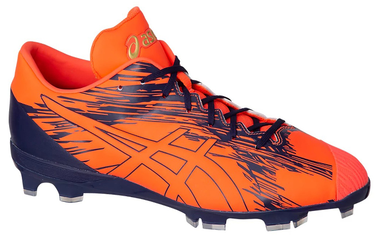 Lookbook ASICS Goldstage MA-S 'Navy Orange' Sepatu Softball Kasual Pria. 1121A050-701