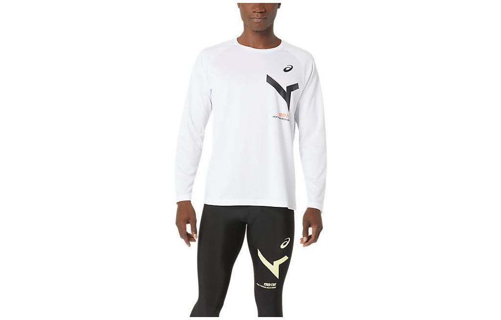 ASICS Graphic Print Crewneck Long Sleeve Sweatshirt White () 2031E250-100