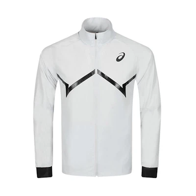 ASICS Gray Logo Breathable Zip-Up Long Sleeve Jacket 2091A622-022