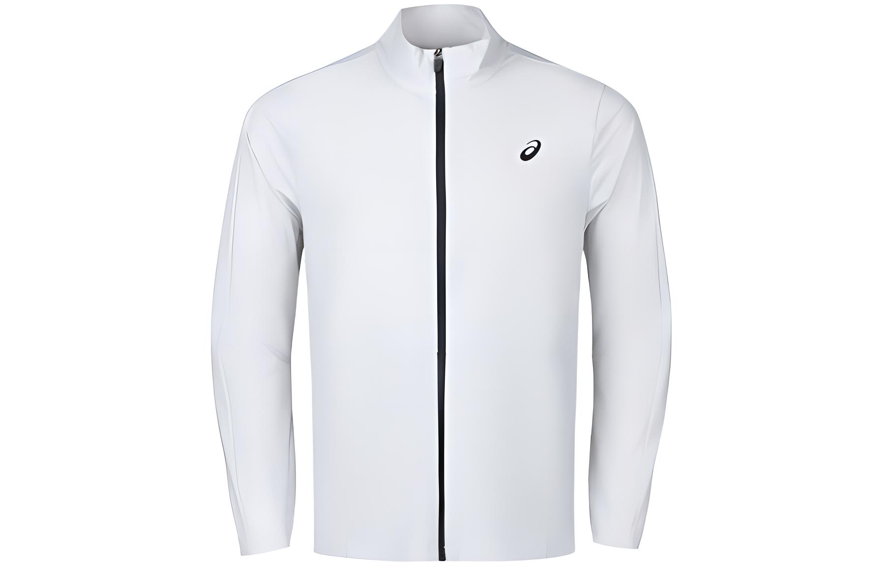 ASICS Gray Logo Stand Collar Zip Long-Sleeve Sports Jacket 2031E665-020