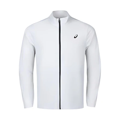 ASICS Gray Logo Stand Collar Zip Long-Sleeve Sports Jacket 2031E665-020