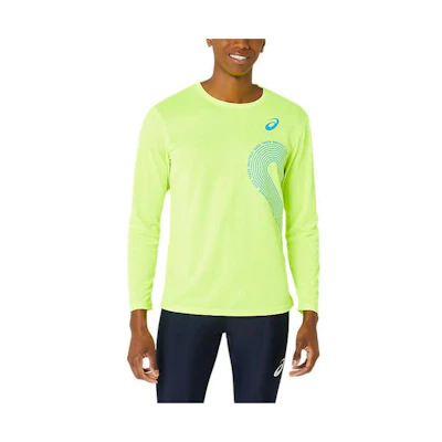 ASICS Green Crewneck Sweatshirt with Letter Print Long Sleeve 2091A649-751