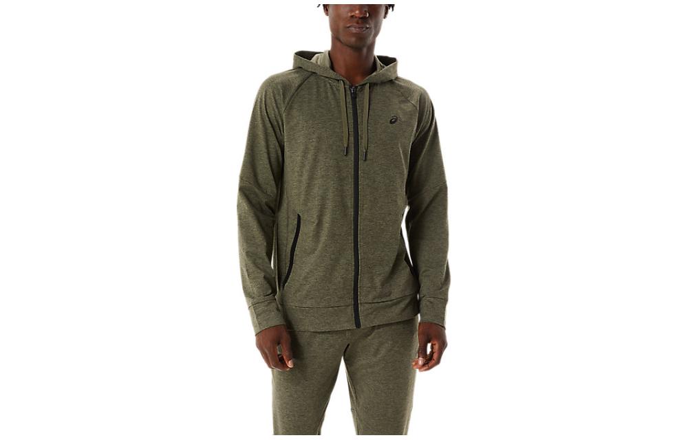ASICS Green Logo Zip-Up Hoodie Jacket 2031C011-304