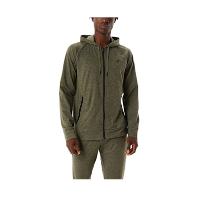 ASICS Green Logo Zip-Up Hoodie Jacket 2031C011-304